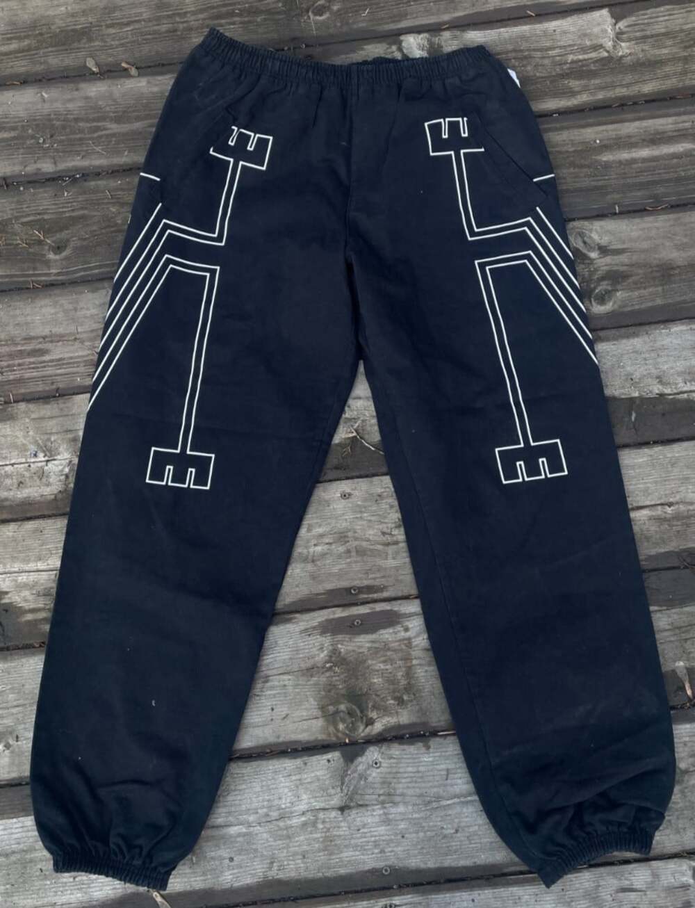 RRP €470 MARCELO BURLON COUNTY OF MILAN Sweat Trousers Size L Made in Portugal